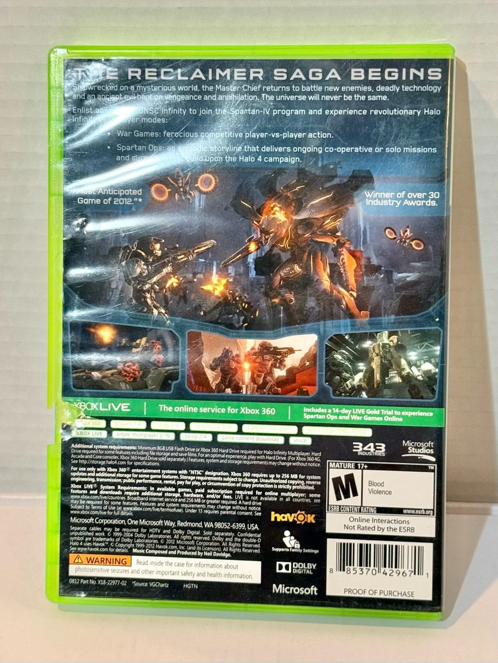 Halo 4 XBox 360 EUC ⭐️TESTED⭐️